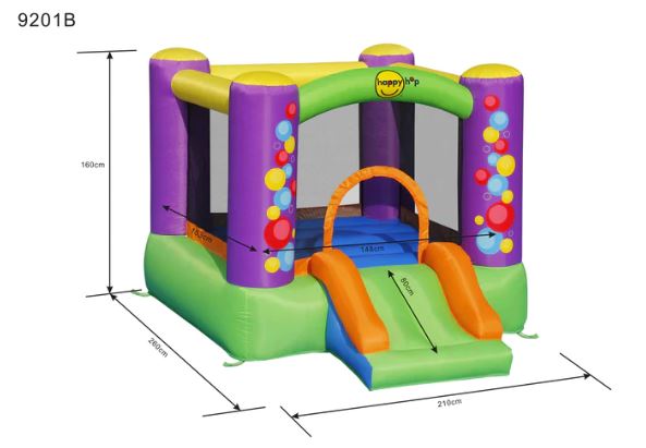 Happy Hop Bubble Slide Bouncer