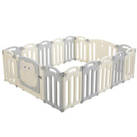 Playpen 16 Panels Foldable Toddler Fence Safety Play Activity Centre - SM Everyday Living