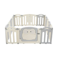 Playpen 16 Panels Foldable Toddler Fence Safety Play Activity Centre - SM Everyday Living