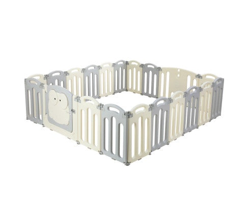 Playpen 20 Panels Foldable Toddler Fence Safety Play Activity Centre