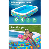 Inflatable Kids Play Pool Swimming Pool Rectangular Family Pools - SM Everyday Living