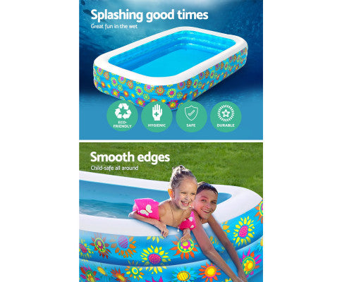 Inflatable Kids Play Pool Swimming Pool Rectangular Family Pools