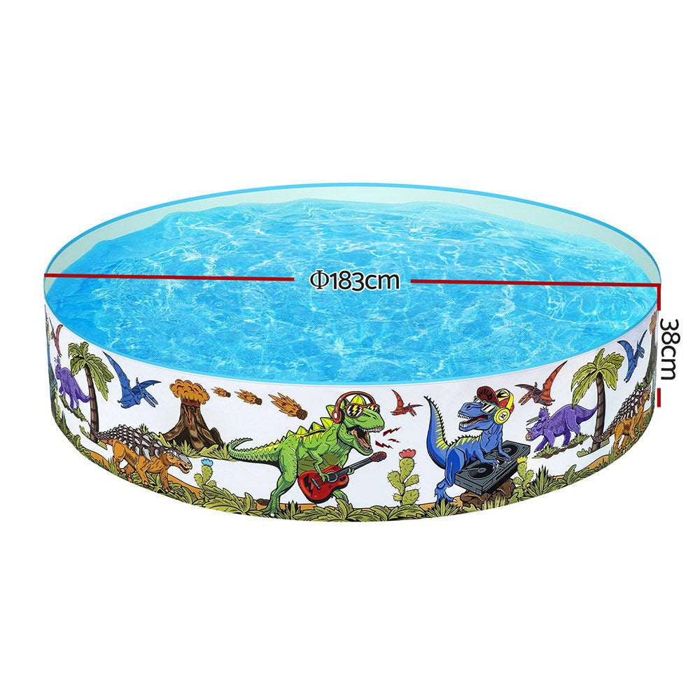 Kids Pool 183x38cm  Swimming Pools Dinosaur