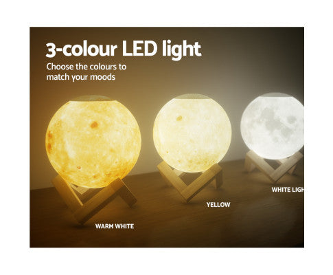 Diffuser LED Moon Lamp 880ml - SM Everyday Living