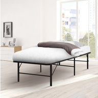 Folding Bed Frame Metal Bed Base King Single Size Portable Black - SM Everyday Living