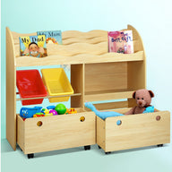 Bookshelf Children Bookcase Toy Storage Box Organiser Display Rack - SM Everyday Living