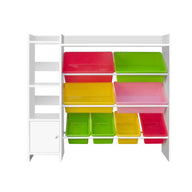 8 Bins Kids Toy Box Storage Organiser Rack Bookshelf Drawer Cabinet - SM Everyday Living