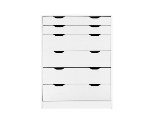 6 Chest of Drawers Tallboy Cabinet Storage Dresser Table Bedroom Storage - SM Everyday Living