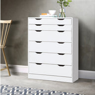 6 Chest of Drawers Tallboy Cabinet Storage Dresser Table Bedroom Storage - SM Everyday Living