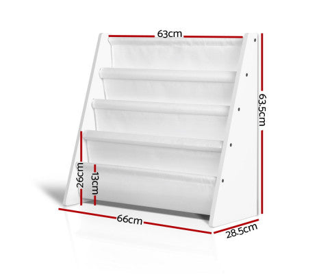 Kids Bookshelf Shelf Children Bookcase Magazine Rack Organiser Display - SM Everyday Living