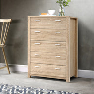 5 Chest of Drawers Tallboy Dresser Table Bedroom Storage Cabinet - SM Everyday Living