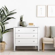 Chest of Drawers Storage Cabinet Bedside Table Dresser Tallboy White - SM Everyday Living