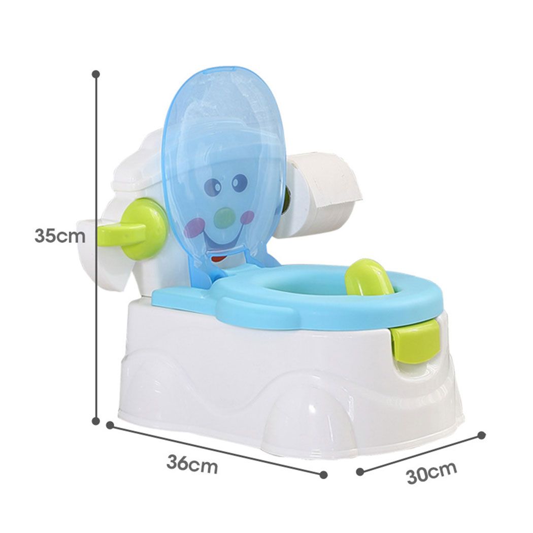 Kids Potty Seat Trainer Baby Safety Toilet Training Toddler Children Non Slip Blue