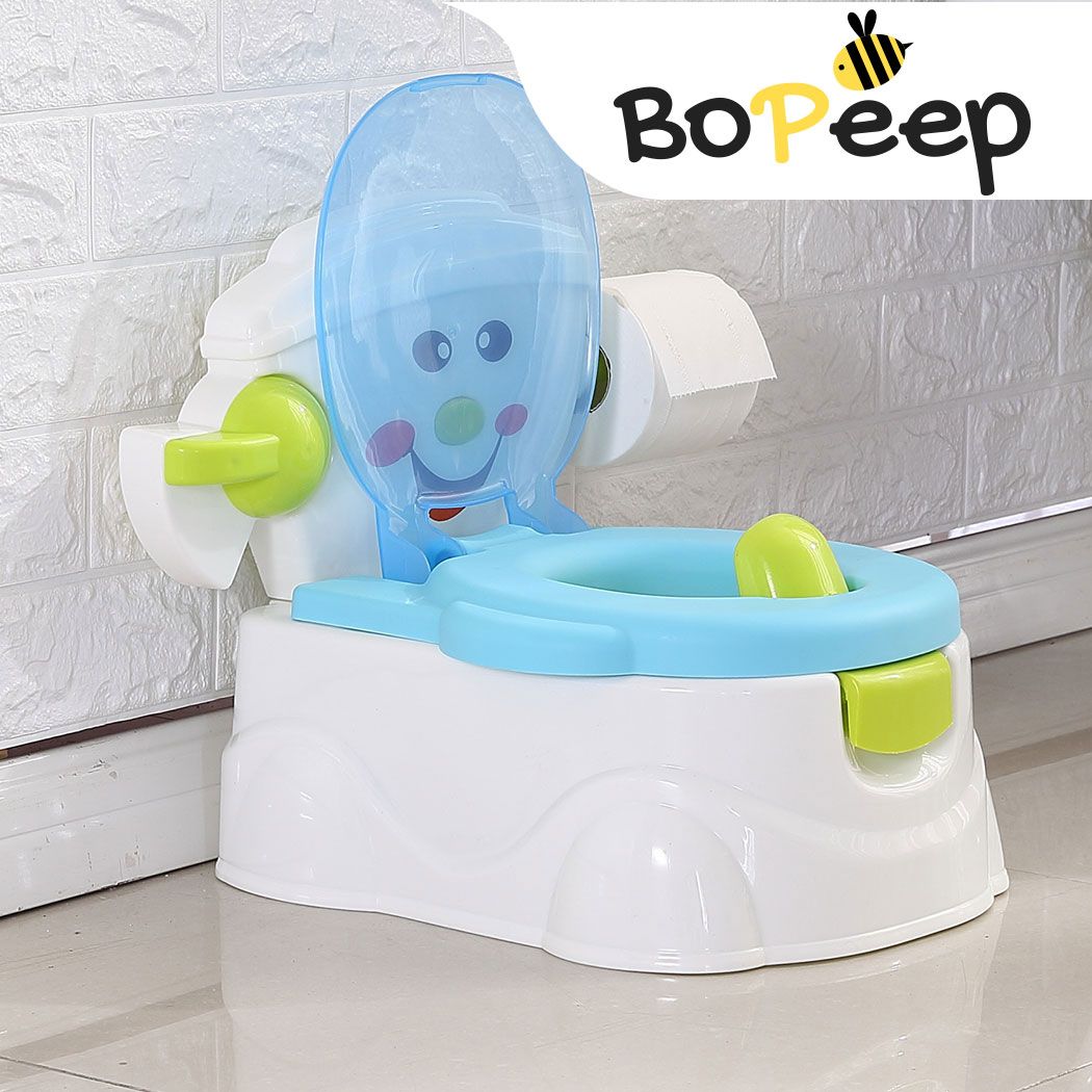 Kids Potty Seat Trainer Baby Safety Toilet Training Toddler Children Non Slip Blue