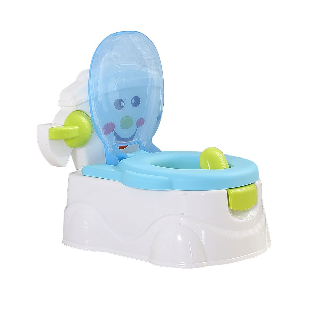 Kids Potty Seat Trainer Baby Safety Toilet Training Toddler Children Non Slip Blue