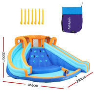 Kids Inflatable Pool Water Double Slide Park Jumping Castle