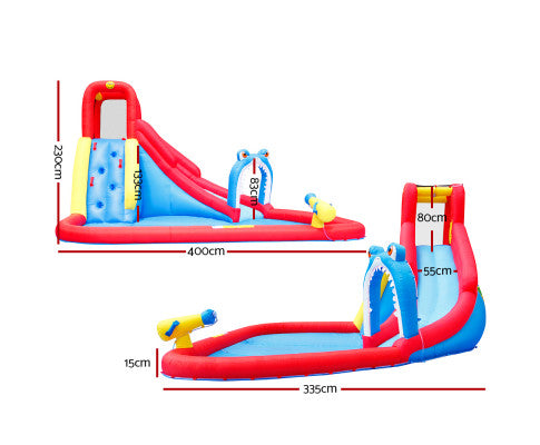 Happy Hop Water Park Inflatable Water Slide Jumping Castle Splash Toy Outdoor