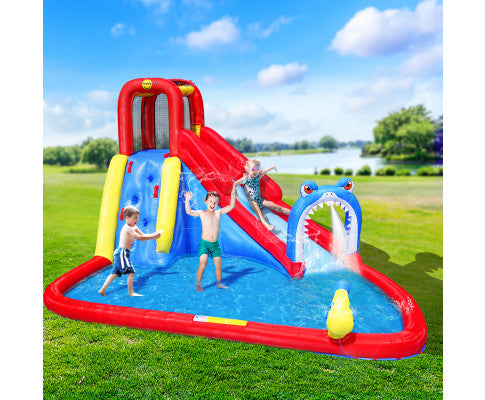 Happy Hop Water Park Inflatable Water Slide Jumping Castle Splash Toy Outdoor