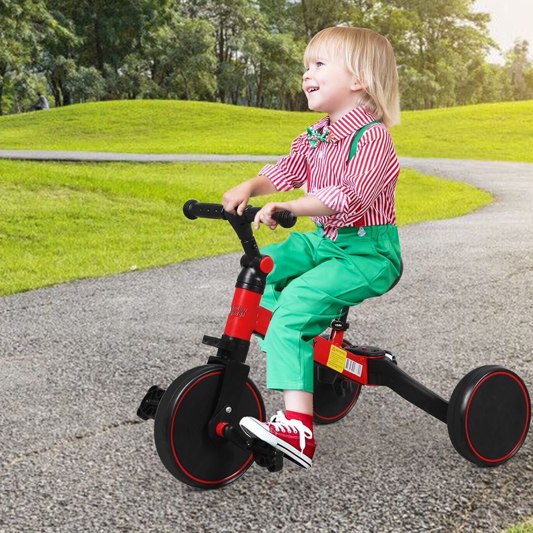 3in1 Kids Tricycle Toddler Balance Bike Ride on Toys Toddler Push Trike