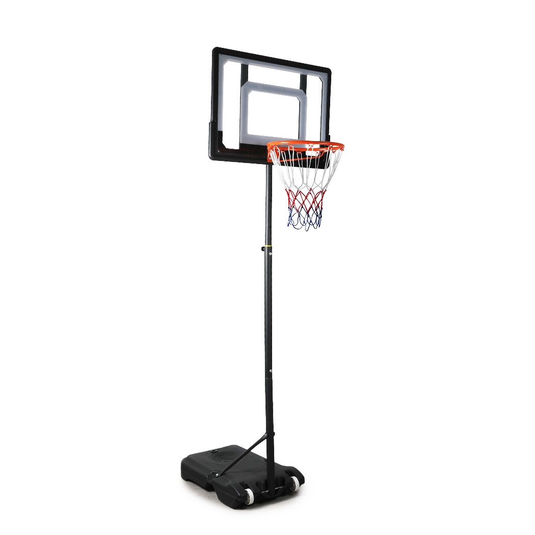 Basketball Hoop Stand System Ring Portable 2.1M Adjustable Height Kids In Ground