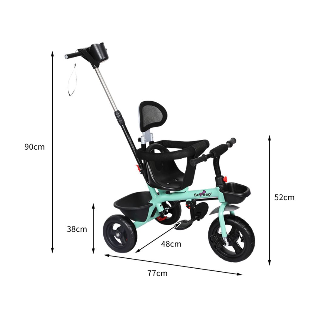 Baby Walker Kids Tricycle Ride On Trike Toddler Balance Bicycle Green