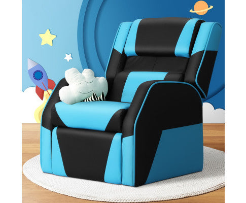 Kids Recliner Chair PU Leather Gaming Sofa Lounge Couch Children Armchair