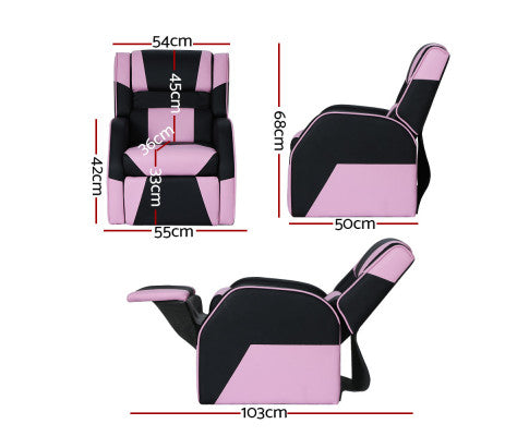Kids Recliner Chair PU Leather Gaming Sofa Lounge Couch Children Armchair