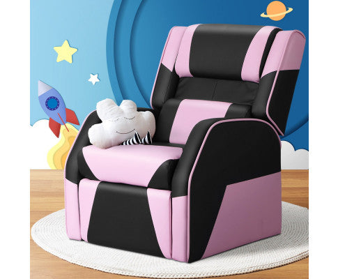 Kids Recliner Chair PU Leather Gaming Sofa Lounge Couch Children Armchair