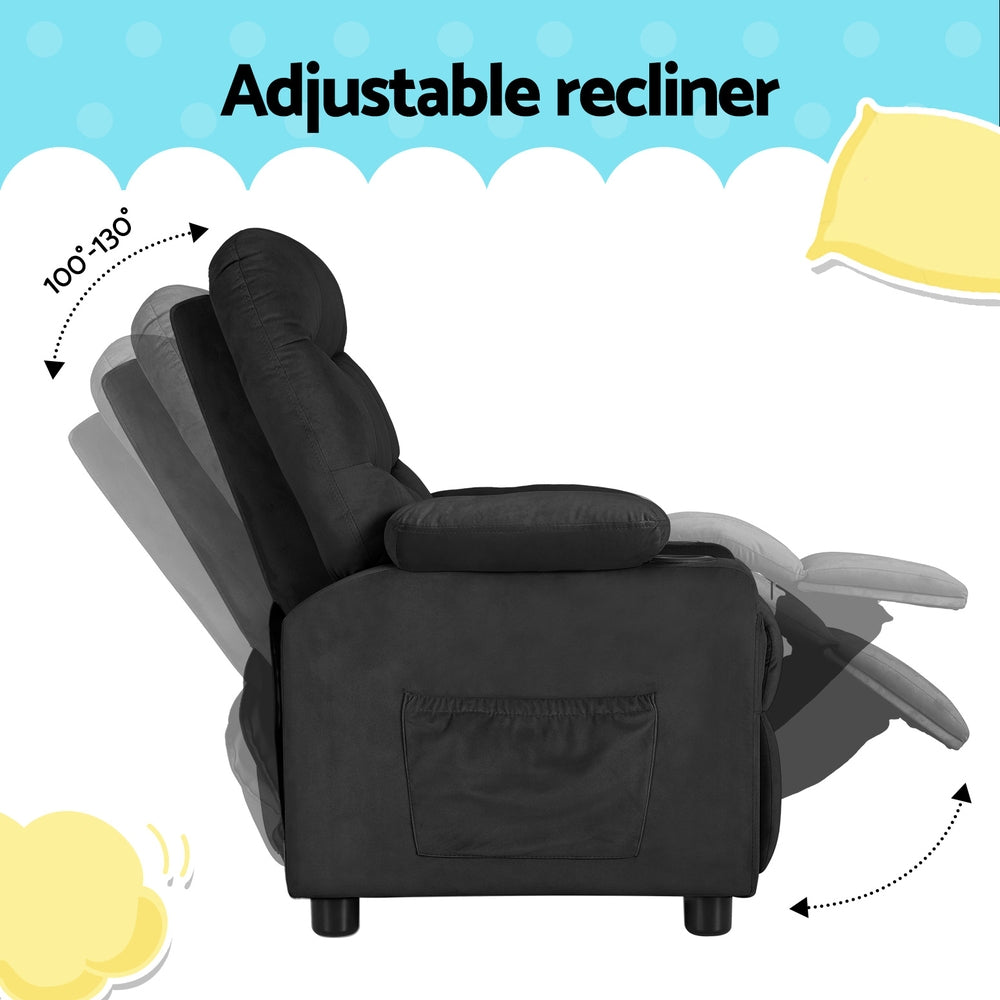 Kids Recliner Chair Black