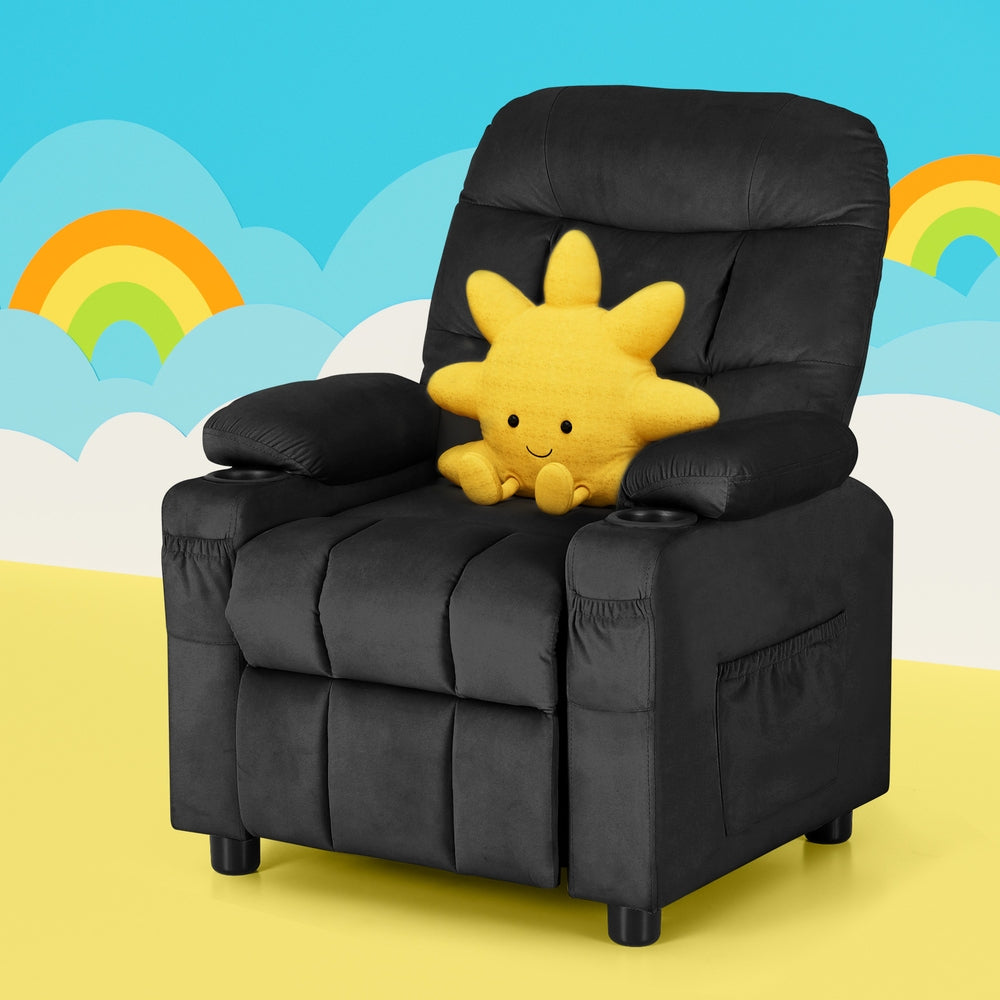 Kids Recliner Chair Black