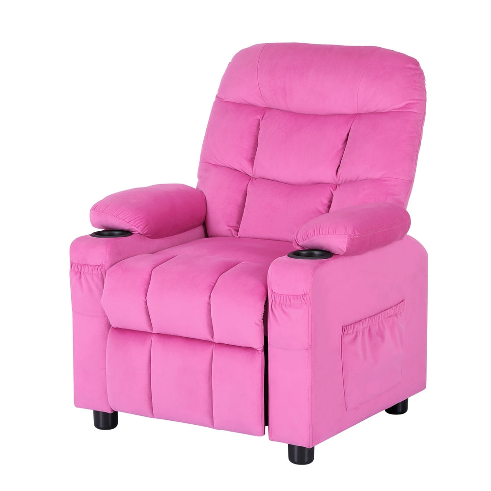 Kids Recliner Chair Pink