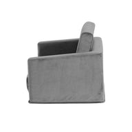 Convertible Sofa 2 Seater Children Flip Open Couch Lounger Grey - SM Everyday Living