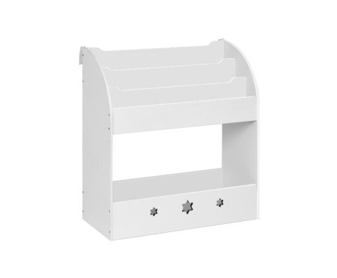 Kids Bookshelf Children Toy Storage Magazine Rack Organiser Bookcase White