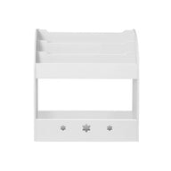 Kids Bookshelf Children Toy Storage Magazine Rack Organiser Bookcase White - SM Everyday Living