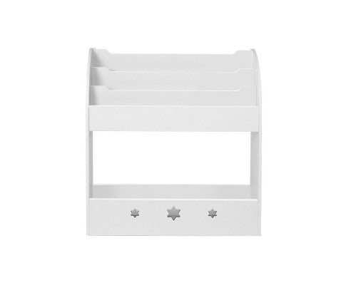 Kids Bookshelf Children Toy Storage Magazine Rack Organiser Bookcase White - SM Everyday Living