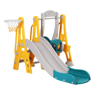 Kids Slide Swing Set Basketball