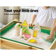 Kids Sandpit Sand and Water Wooden Table with Cover Outdoor Sand Pit Toys - SM Everyday Living