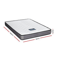 Mattress Medium Firm Mattresses Tight Top Bed Bonnel Spring 13cm SINGLE - SM Everyday Living