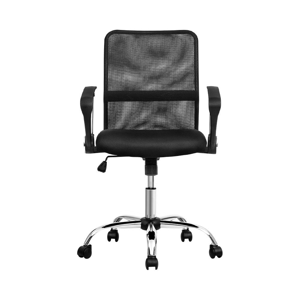 Mesh Office Chair Mid Back Black