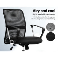 Mesh Office Chair Mid Back Black