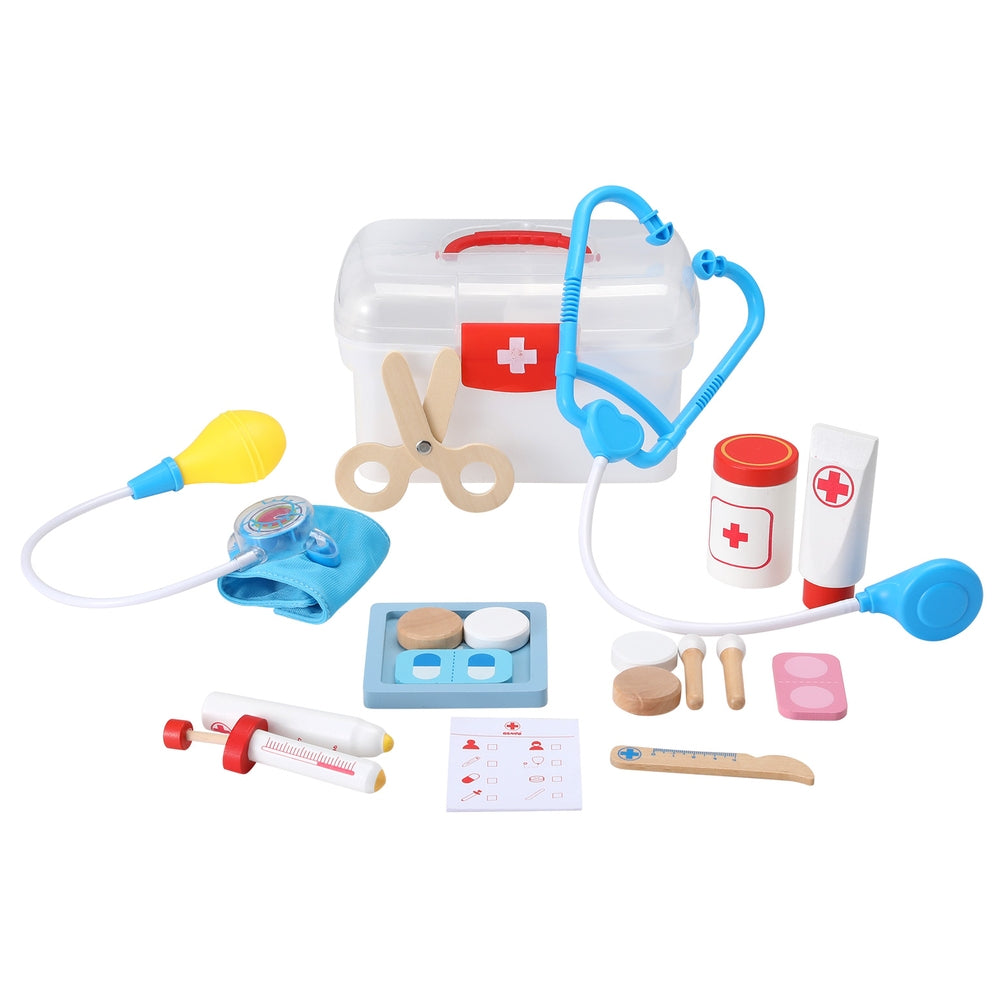 Kids Doctor Nurse Medical Case Pretend Play Set Stethoscope Medicine Toys