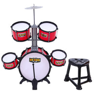 7 Drum Set Junior Drums Kit Musical Play Toys Childrens Mini Big Band - SM Everyday Living