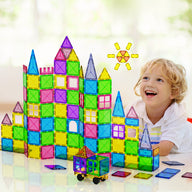 120pcs Kids Magnetic Tiles Blocks