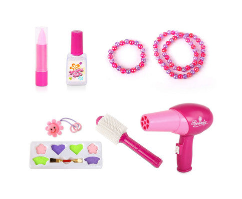 30 Piece Kids Dressing Table Set - Pink