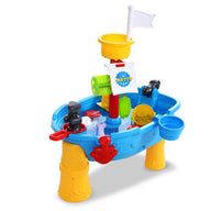 Kids Beach Sand and Water Toys Outdoor Table Pirate Ship Childrens Sandpit - SM Everyday Living