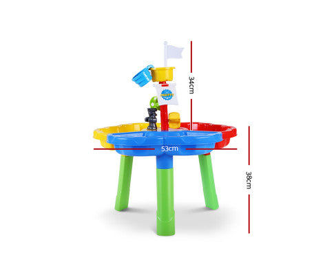 Kids Beach Sand and Water Sandpit Outdoor Table Childrens Bath Toys