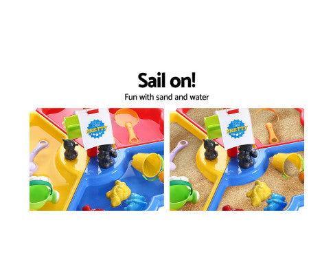 Kids Beach Sand and Water Sandpit Outdoor Table Childrens Bath Toys