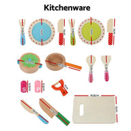 Pretend Play Food Kitchen Wooden Toys Childrens Cooking Utensils Food - SM Everyday Living