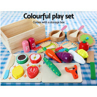 Pretend Play Food Kitchen Wooden Toys Childrens Cooking Utensils Food - SM Everyday Living