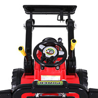 Kids Electric Ride On Car Bulldozer Digger Red